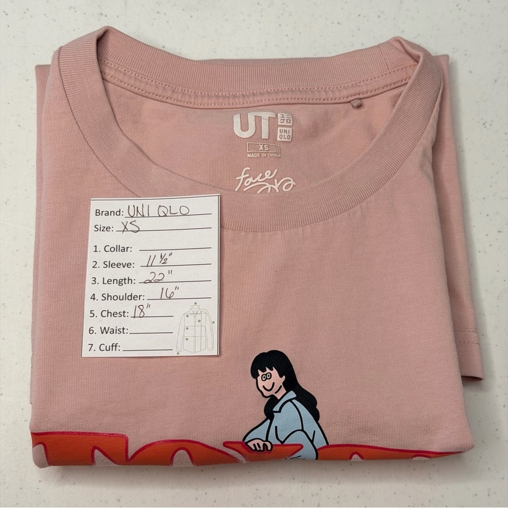 Uniqlo Light Pink Tee - Picture 12 of 12